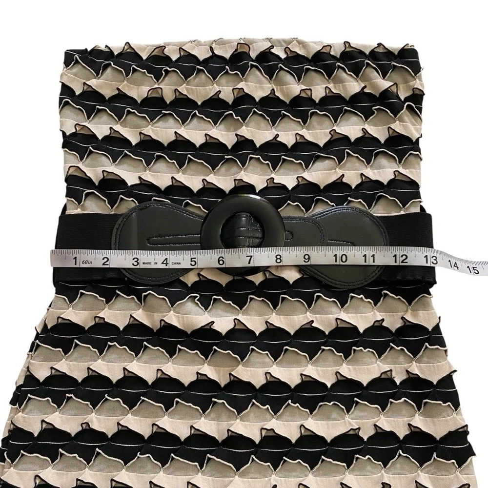 Lipstick Brand Strapless Belted Fitted Sexy Cocktail Dress Size Medium Junior